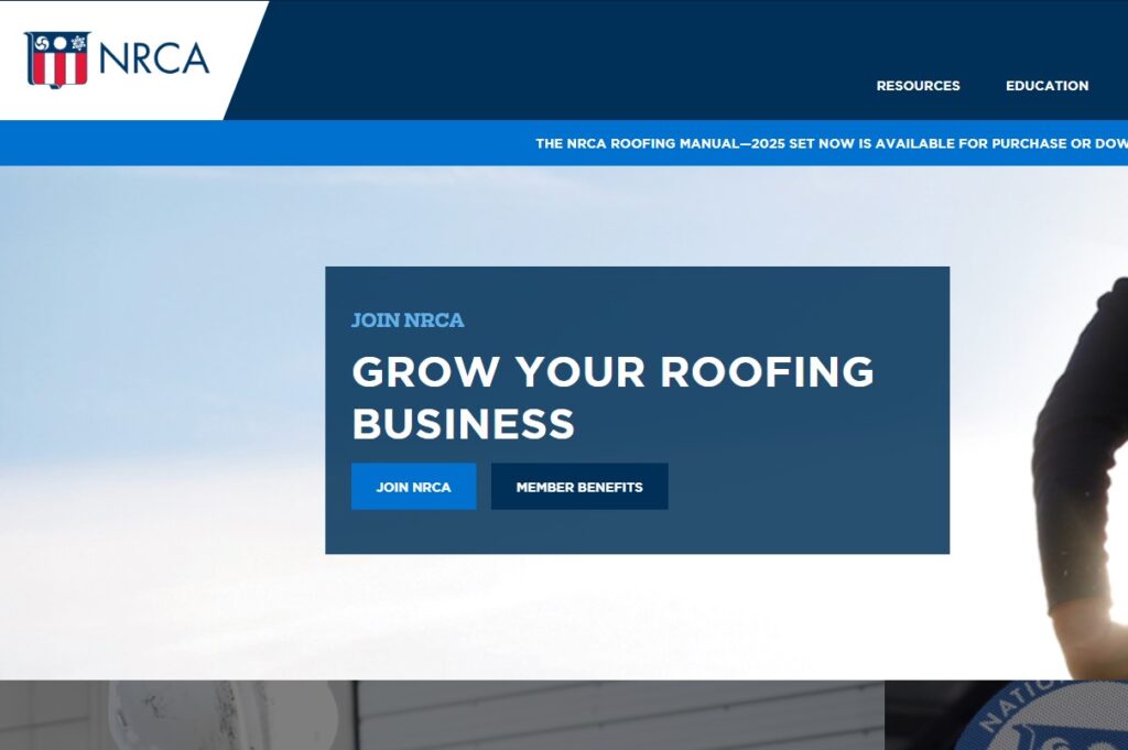 National Roofing Contractors Association homepage